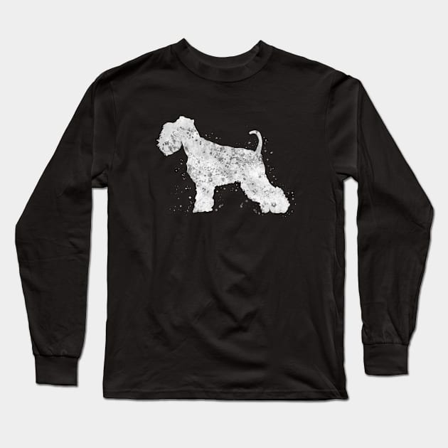 Schnauzer dog Long Sleeve T-Shirt by Yahya Art